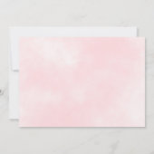 洗礼式 命名式 グリーン ピンク 水彩画 サンキューカード (裏面)