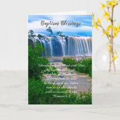 洗礼恵み,キリスト教の折り畳みカード カード (黄色い花)