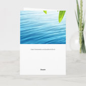 洗礼恵み,キリスト教の折り畳みカード カード (裏面)