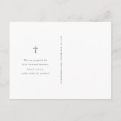 洗礼感謝状 クロス付 ポストカード (裏面)
