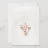 洗礼招待状とエレガントイラスト 招待状 (裏面)