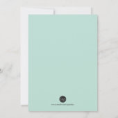 洗礼招待状男女兼用-双生児 招待状 (裏面)