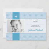 洗礼招待状: かわいらし: 1L 招待状 (正面)