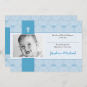 洗礼招待状: かわいらし: 1L 招待状 (正面/裏面)