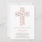 洗礼招待状, 女の子の命名式招待状 招待状 (正面)