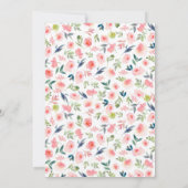 洗礼招待状, 女の子の命名式招待状 招待状 (裏面)