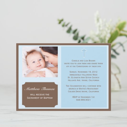 洗礼招待状 招待状 (スタンド正面)