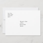 洗礼招待状 招待状 (裏面)