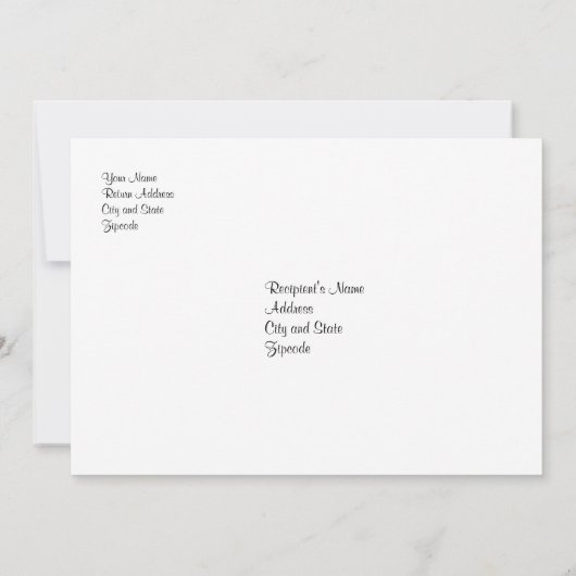 洗礼招待状 招待状 (裏面)