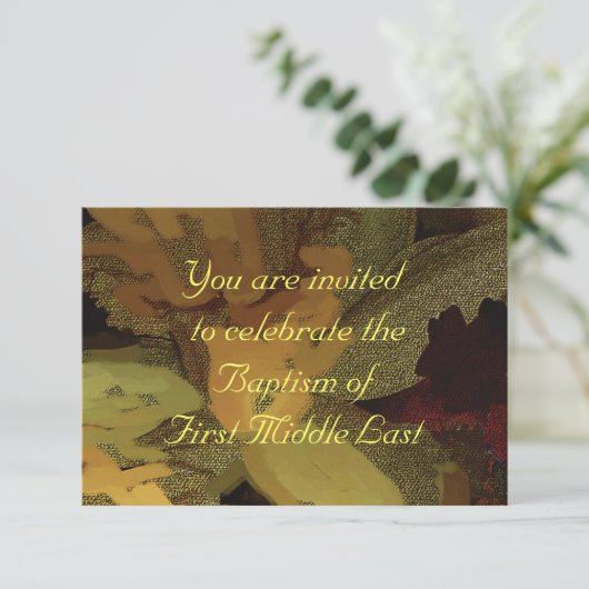 洗礼招待状 招待状 (スタンド正面)