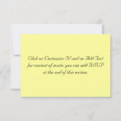 洗礼招待状 招待状 (裏面)