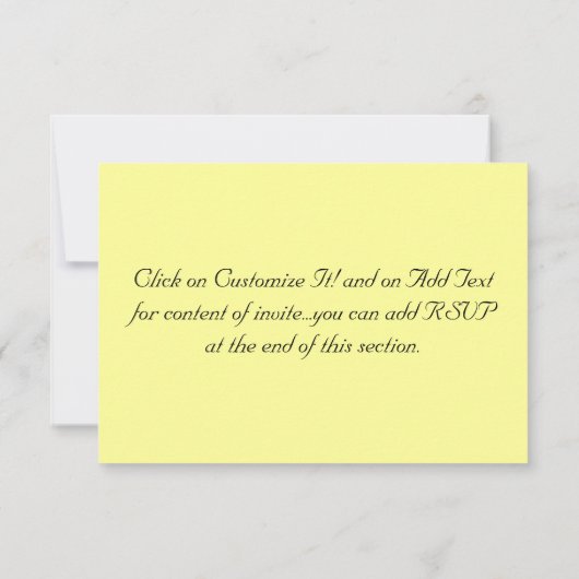 洗礼招待状 招待状 (裏面)