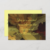 洗礼招待状 招待状 (正面/裏面)