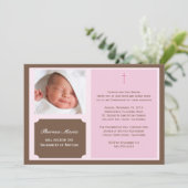 洗礼招待状 招待状 (スタンド正面)