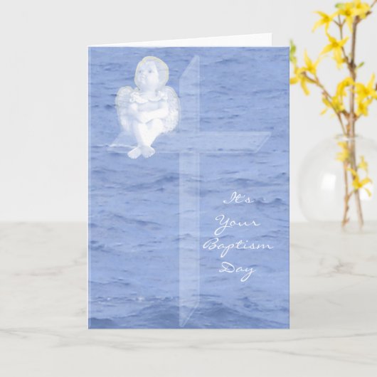 洗礼日 カード (黄色い花)