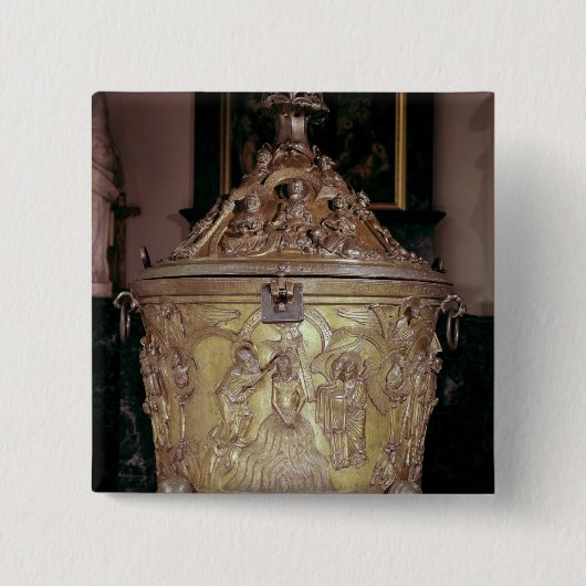 洗礼盤の提示 缶バッジ (正面)