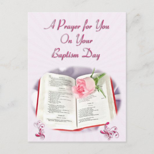 洗礼祈りの言葉 ポストカード (正面)