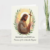 洗礼者の神の平和の聖ヨハネの情熱 カード (正面)