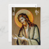 洗礼者の聖人ヨハネ正教会の正教会のアイコン シーズンポストカード (正面/裏面)