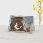 洗礼者の饗宴の日の旧世界枠の聖ヨハネ カード (黄色い花)