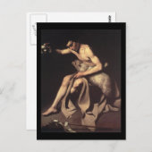 洗礼者カラヴァッジョ・セント・ジョン ポストカード (正面/裏面)