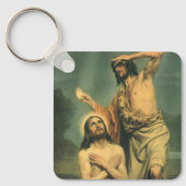 洗礼者ヨハネによるイエス・キリストのバプテスマ キーホルダー (正面)