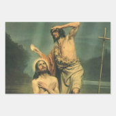 洗礼者ヨハネによるイエス・キリストのバプテスマ ラッピングペーパーシート (正面)