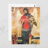 洗礼者ヨハネの古い正統のアイコン ポストカード (正面/裏面)