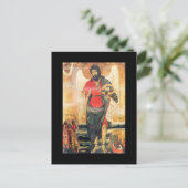 洗礼者ヨハネの古い正統のアイコン ポストカード (スタンド正面)