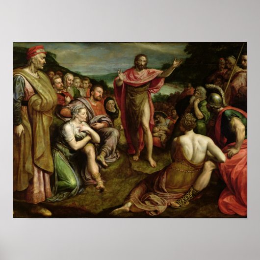 洗礼者ヨハネの説教 ポスター (正面)