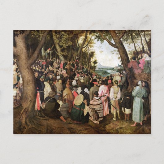 洗礼者ヨハネの説教 ポストカード (正面)