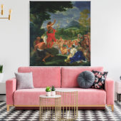 洗礼者ヨハネの説教，169色彩の鮮やか年まで キャンバスプリント (インサイチュ (リビング))