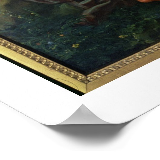 洗礼者ヨハネの説教,169色彩の鮮やか年まで ポスター (角)