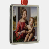 洗礼者ヨハネを持つマドンナ及び子供 メタルオーナメント (右)