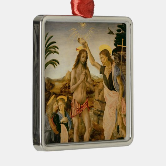 洗礼者ヨハネ著キリストの洗礼 メタルオーナメント (右)