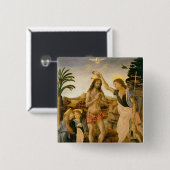 洗礼者ヨハネ著キリストの洗礼 缶バッジ (正面&裏面)