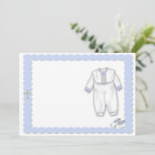 洗礼衣装 青 招待状 (スタンド正面)