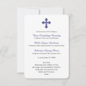 洗礼記念 赤ちゃんの大きな祈りカード 招待状 (裏面)