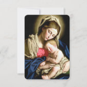 洗礼記念 赤ちゃんの大きな祈りカード 招待状 (正面)