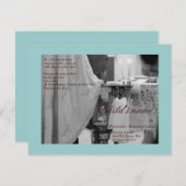 洗礼青 招待状 (正面/裏面)