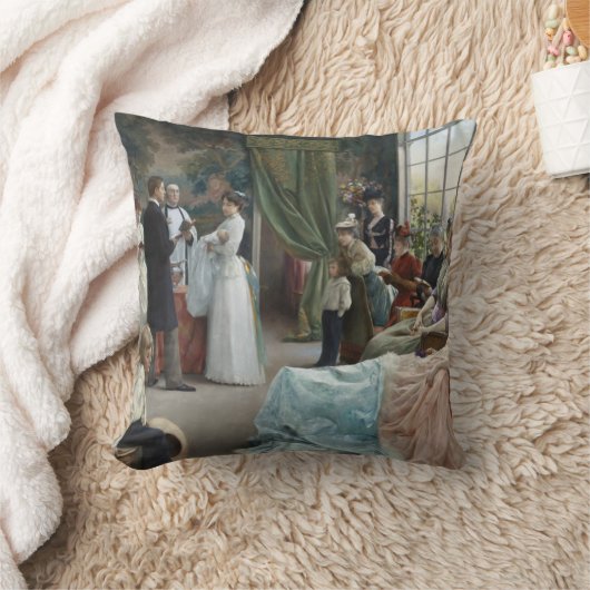 洗礼1892年 クッション (ブランケット)