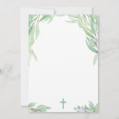 洗礼2歳 誕生日 ボーイのスペイン語 招待状 (裏面)