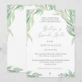 洗礼2歳 誕生日 ボーイのスペイン語 招待状