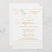 洗礼|の洗礼を施す招待状 招待状 (正面/裏面)