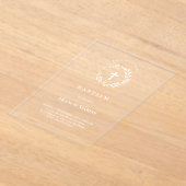 洗礼 アクリル招待状 (レイダウン)