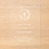 洗礼 アクリル招待状 (正面)