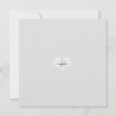 洗礼 -イニシャルと十字架 招待状 (裏面)