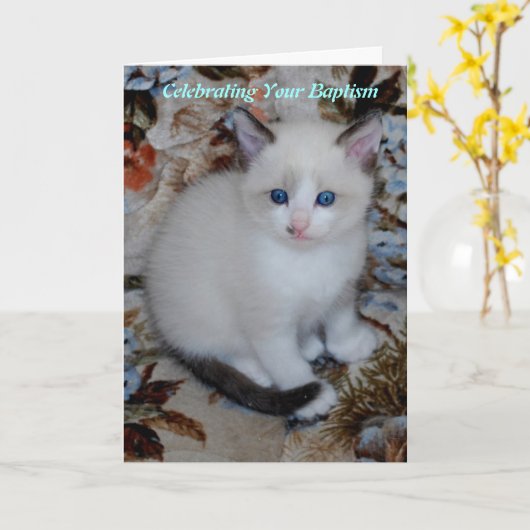 洗礼 カード (黄色い花)