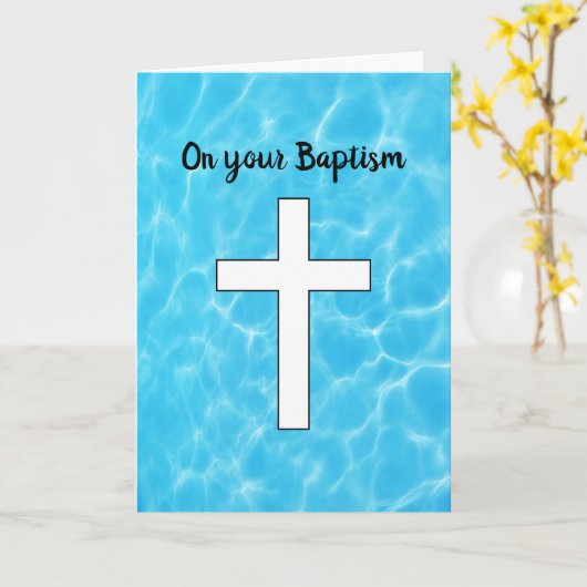 洗礼 カード (黄色い花)