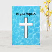 洗礼 カード (黄色い花)